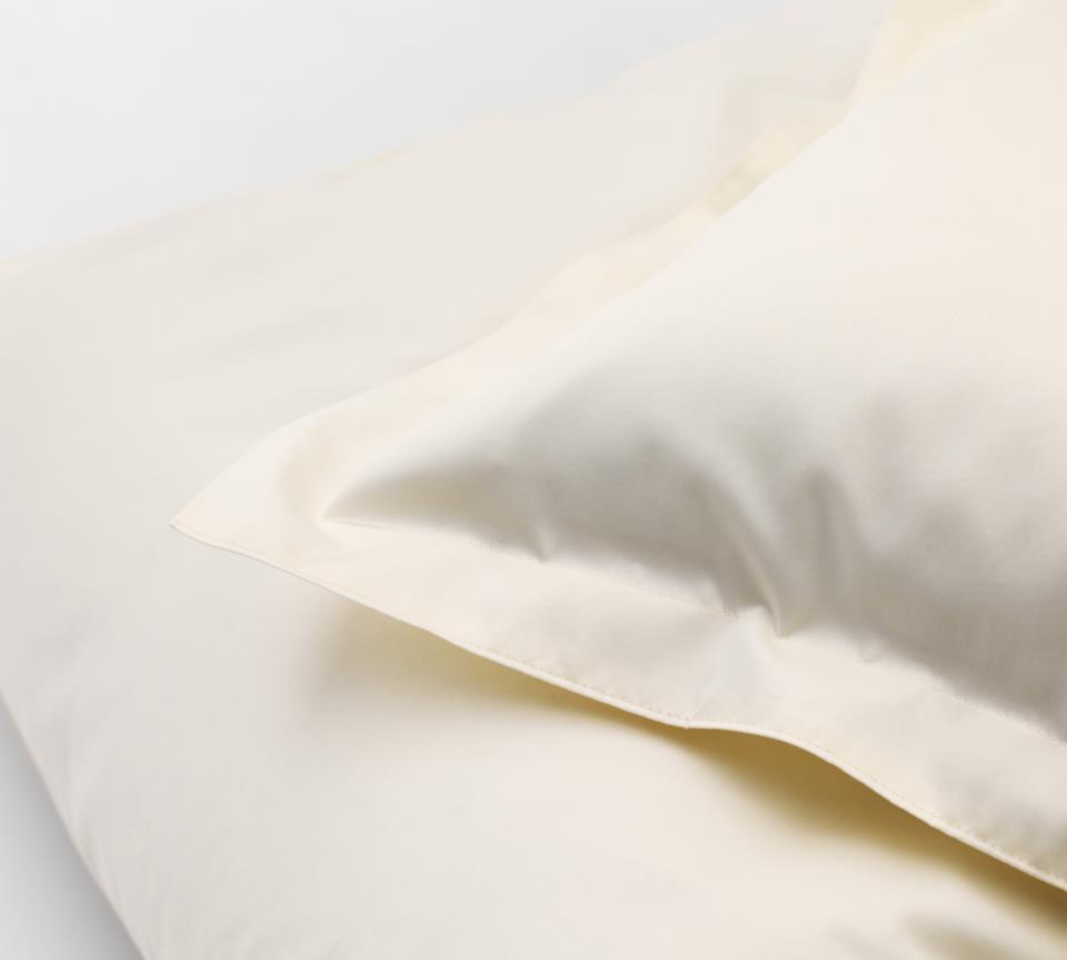 DUX bed linen satin plain beige