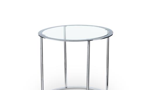 طاولة Drum المصنوعة من الكروم