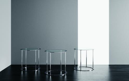 طاولة Drum المصنوعة من الكروم