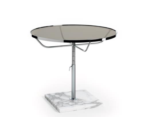 طاولة Pronto XL بإطار من الكروم باللون الأبيض